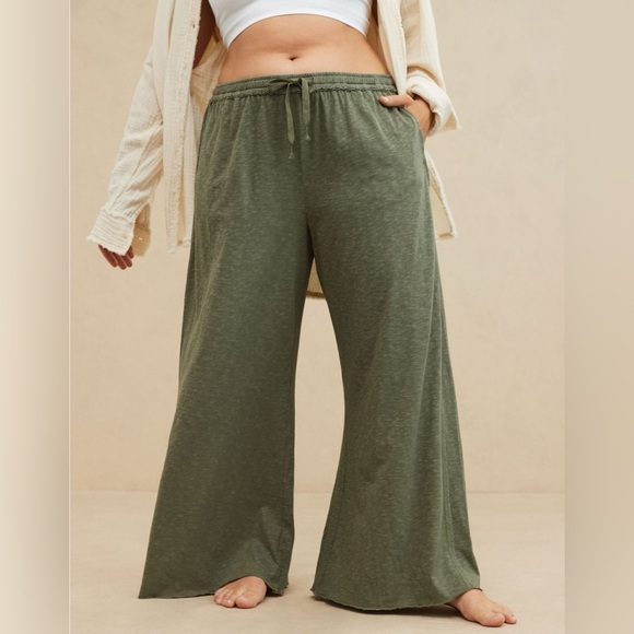 aerie Pants - Aerie Summer House High Waisted Wide Leg Pant